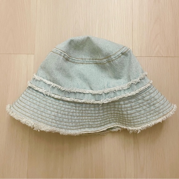 New David and Young denim distressed bucket hat - Picture 2 of 5